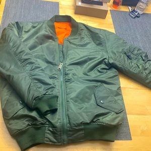 Army Green Bomber Jacket